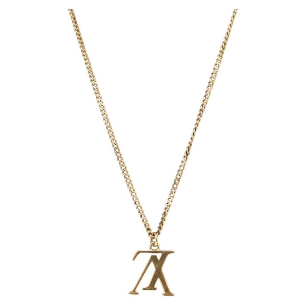 Louis Vuitton Collier LV Upside Down Necklace Gold